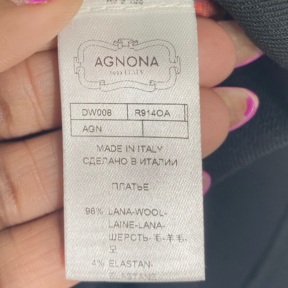 #395 AGNONA Color block Dress size 10 - Picture 6 of 9